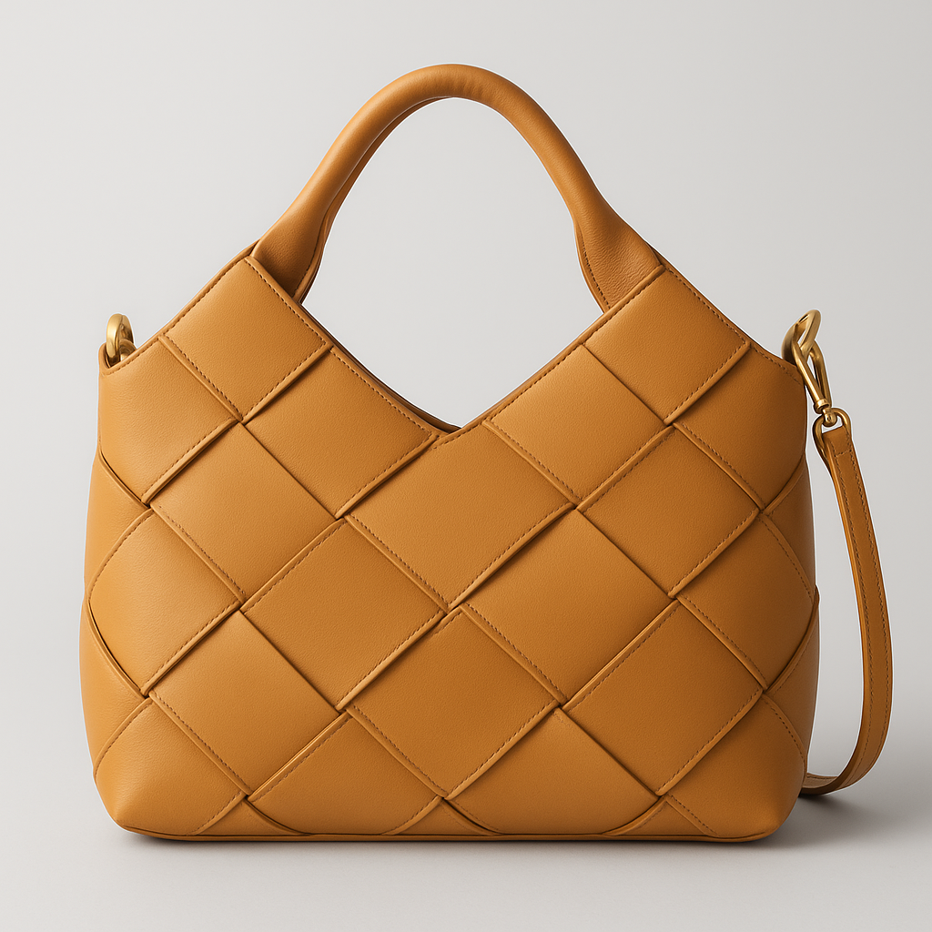 MRCHLABEL “Luxe Weave” Tote — Handcrafted Woven Leather Bag