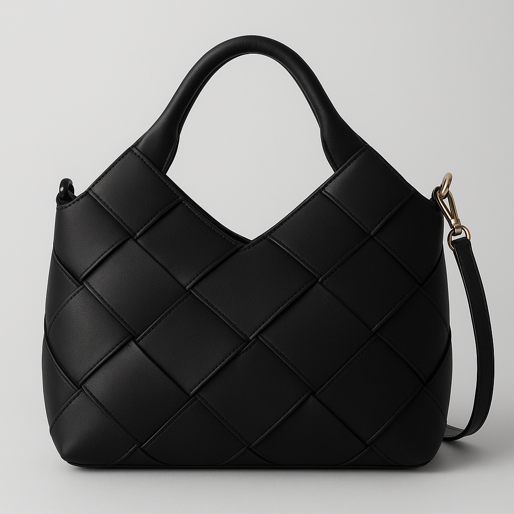 MRCHLABEL “Luxe Weave” Tote — Handcrafted Woven Leather Bag