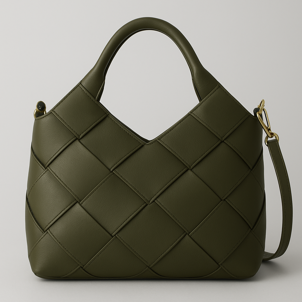 MRCHLABEL “Luxe Weave” Tote — Handcrafted Woven Leather Bag