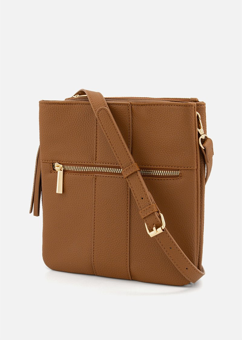 Zip Detail Crossbody Bag - Mrchlabel