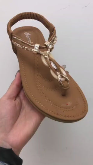 Nura Dames Sandalen met voetbed video 