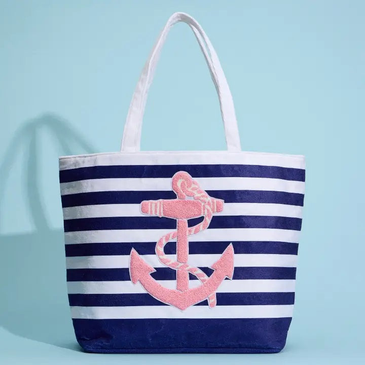 Anchor Striped Tote Bag | - Mrchlabel