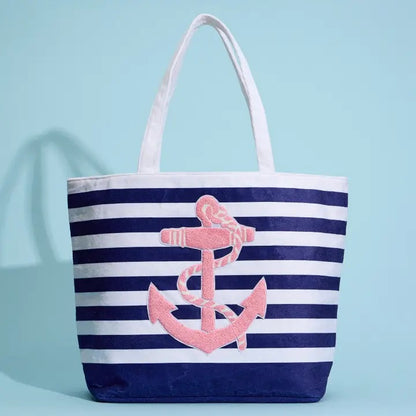 Anchor Striped Tote Bag | - Mrchlabel