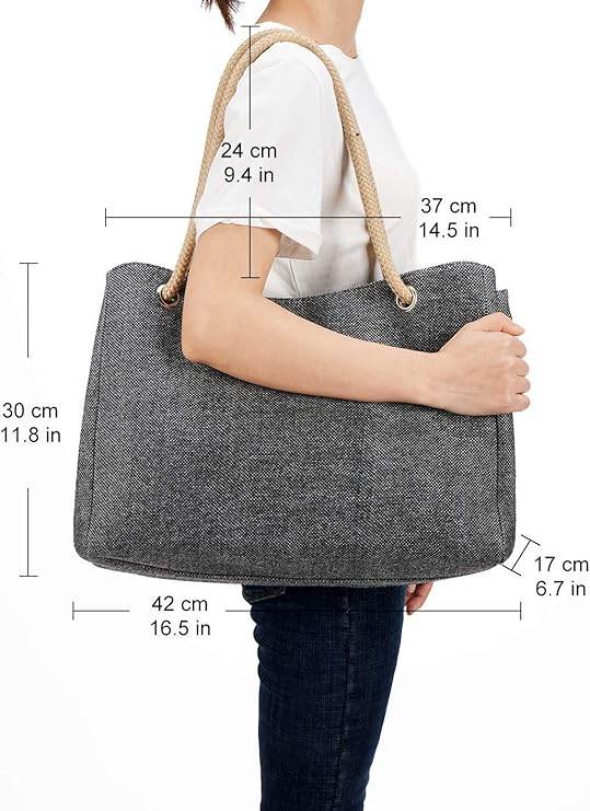 Beach Bag for Women, Large Beach Bag with Zipper, XXL Beach - Mrchlabel