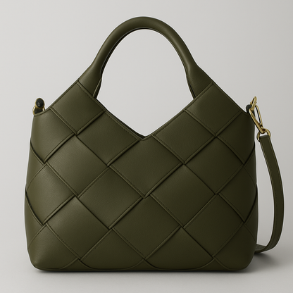 MRCHLABEL “Luxe Weave” Tote — Handcrafted Woven Leather Bag