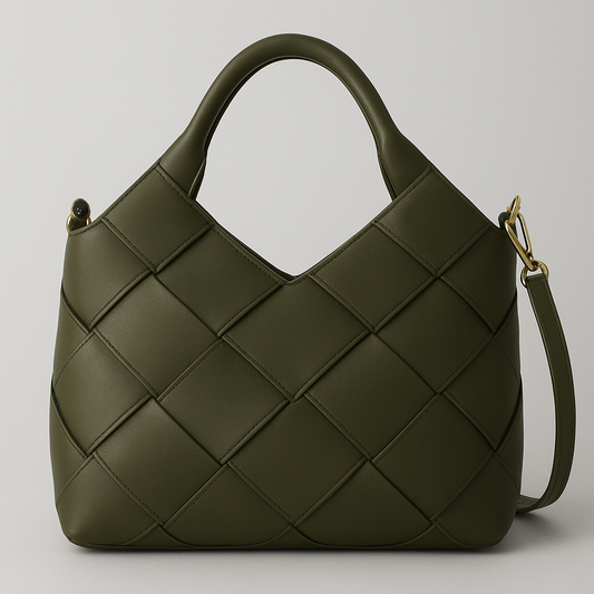 MRCHLABEL “Luxe Weave” Tote — Handcrafted Woven Leather Bag