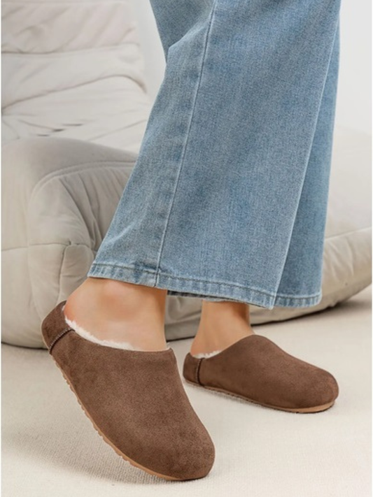 Suède Mules – Gevoerd & Comfortabel