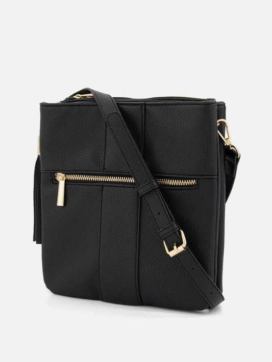 Zip Detail Crossbody Bag