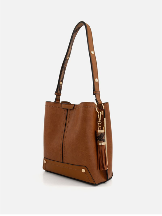 MRCHLABEL Structured Tassel Hobo Bag