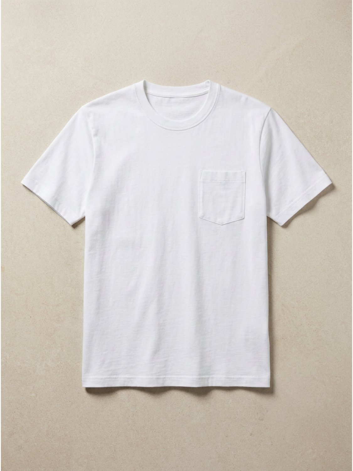 Plain Pocket Cotton T-Shirt