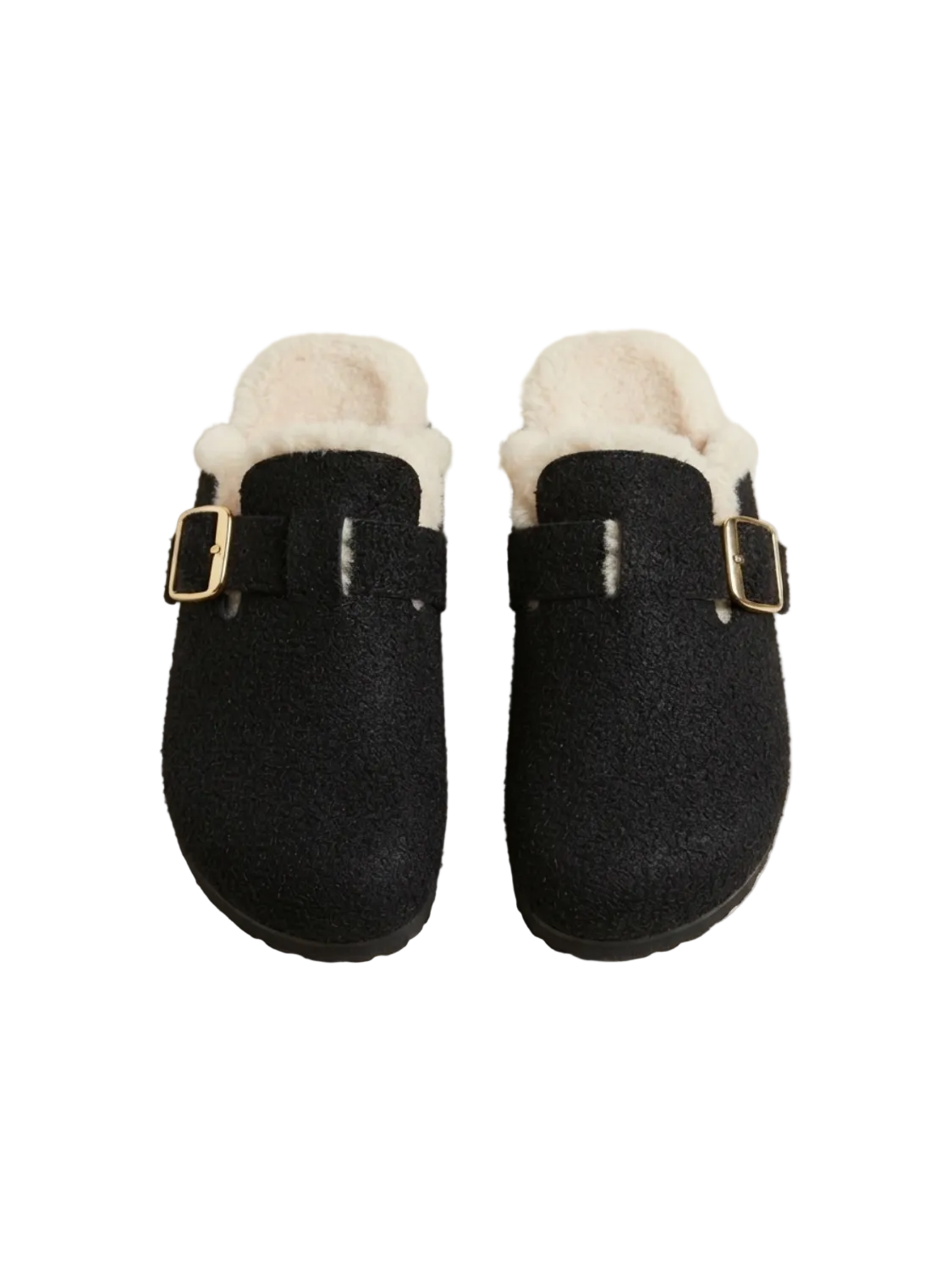 Cozy Shearling-Lined Mule Slippers - Mrchlabel