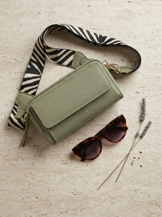 Faux Leather Crossbody Bag
