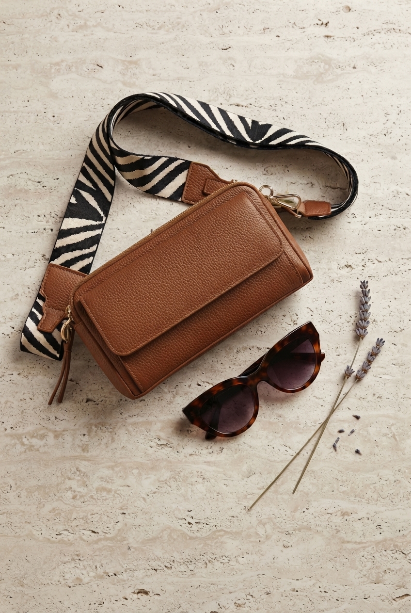 Faux Leather Crossbody Bag - Mrchlabel