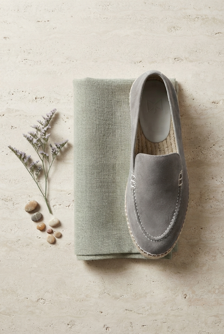 Suede Loafers Espadrilles - Mrchlabel