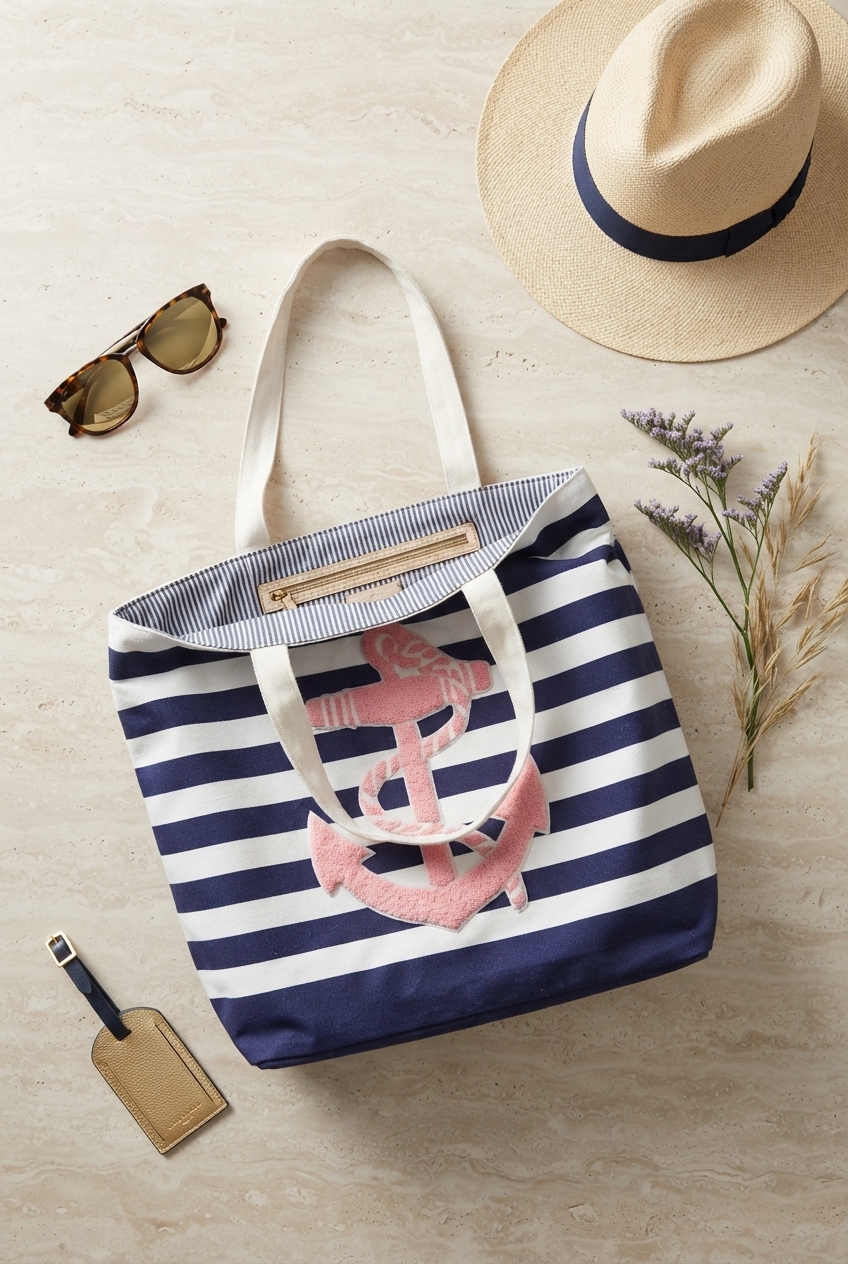 Anchor Striped Tote Bag - Mrchlabel