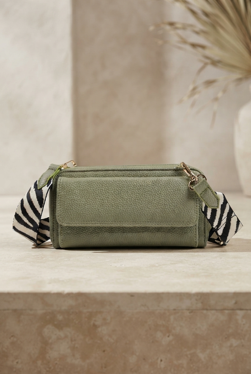 Faux Leather Crossbody Bag - Mrchlabel