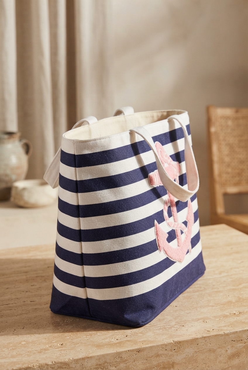 Anchor Striped Tote Bag - Mrchlabel